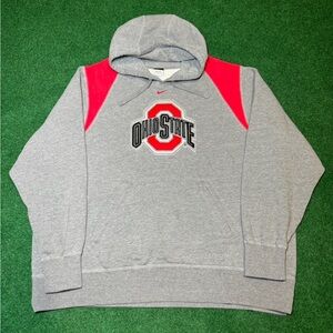 Y2K Ohio State Buckeyes Nike Center Swoosh vintage hoodie sweatshirt rare XXL